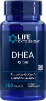 DHEA - 15 mg, 100 capsules
