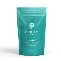 FLOW Purity Organic Coffee - Medium Roast Whole Bean Coffee (12 oz)