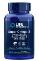 Super Omega-3 EPA/DHA with Sesame Lignans & Olive Extract - 120 Softgels