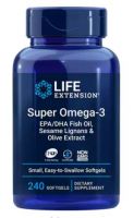 Super Omega-3 EPA/DHA with Sesame Lignans & Olive Extract - 240 Softgels