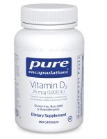 Vitamin D3 25 mcg (1,000 IU) - 250 Capsules