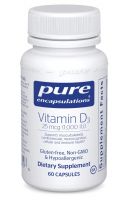 Vitamin D3 25 mcg (1,000 IU)  - 60 capsules (MINIMUM ORDER: 2)