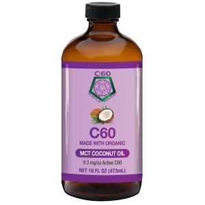 C60 in Organic MCT Coconut Oil - 16 oz.