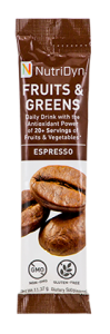 NutriDyn Fruits & Greens TO GO - Espresso (30 Stick Packets)
