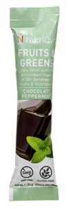 NutriDyn Fruits & Greens TO GO - Chocolate Peppermint (30 Stick Packets)
