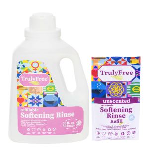 Refillable Non-Toxic Unscented Softening Rinse Starter Kit (Jug + Refill)