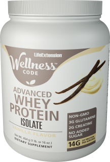 Wellness Code® Advanced Whey Protein Isolate (Vanilla) - 454 g