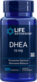 DHEA - 15 mg, 100 capsules