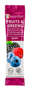 NutriDyn Fruits & Greens TO GO - Berry (30 Stick Packets)