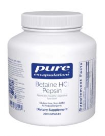 Betaine HCl Pepsin - 250 Capsules